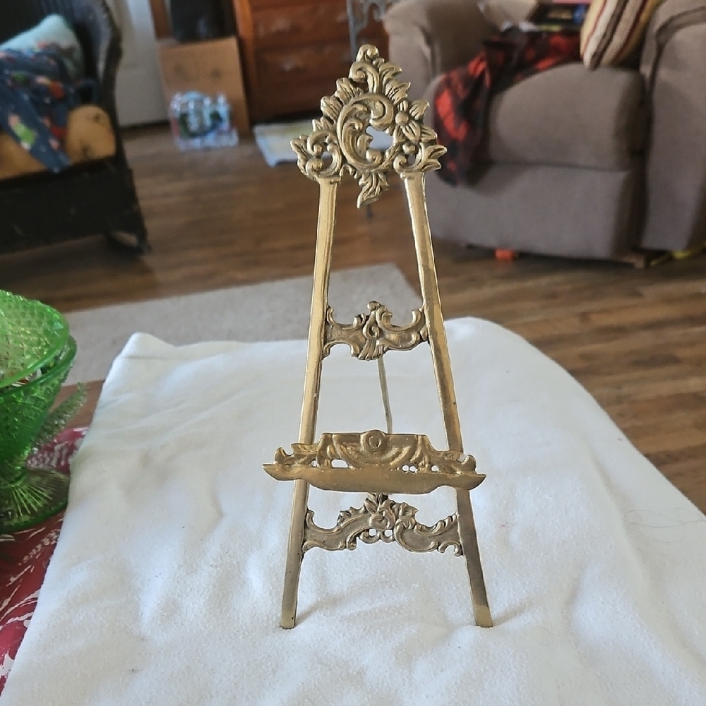 Vintage Brass Easel